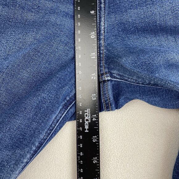 American Eagle Womens 2L Curvy Mom Jeans High Rise Blue Stretch Denim New Y2K - Picture 7 of 16